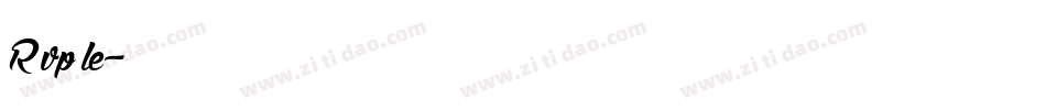 R vp le字体转换